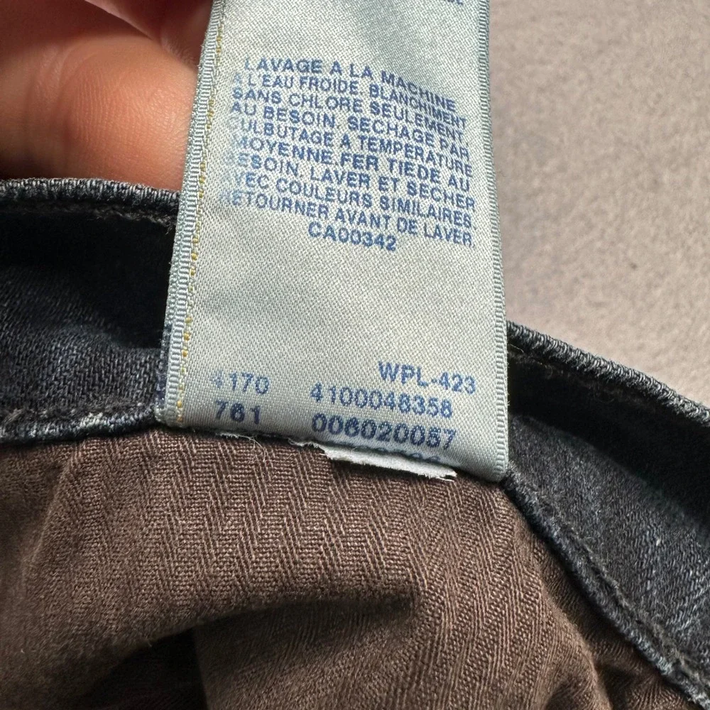 Levis Capital E Hesher Regular Straight Jeans Mens 34x32 Dark Wash Made in USA